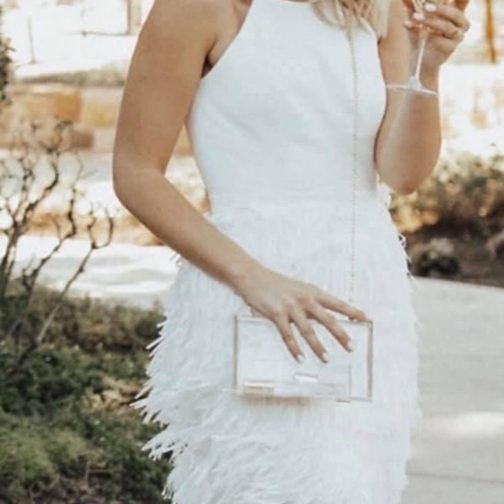 Anthropologie Aidan Mattox Promenade Fringe